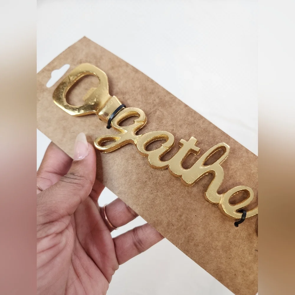 Gold 'Gather' Bottle Openers Heavyweight